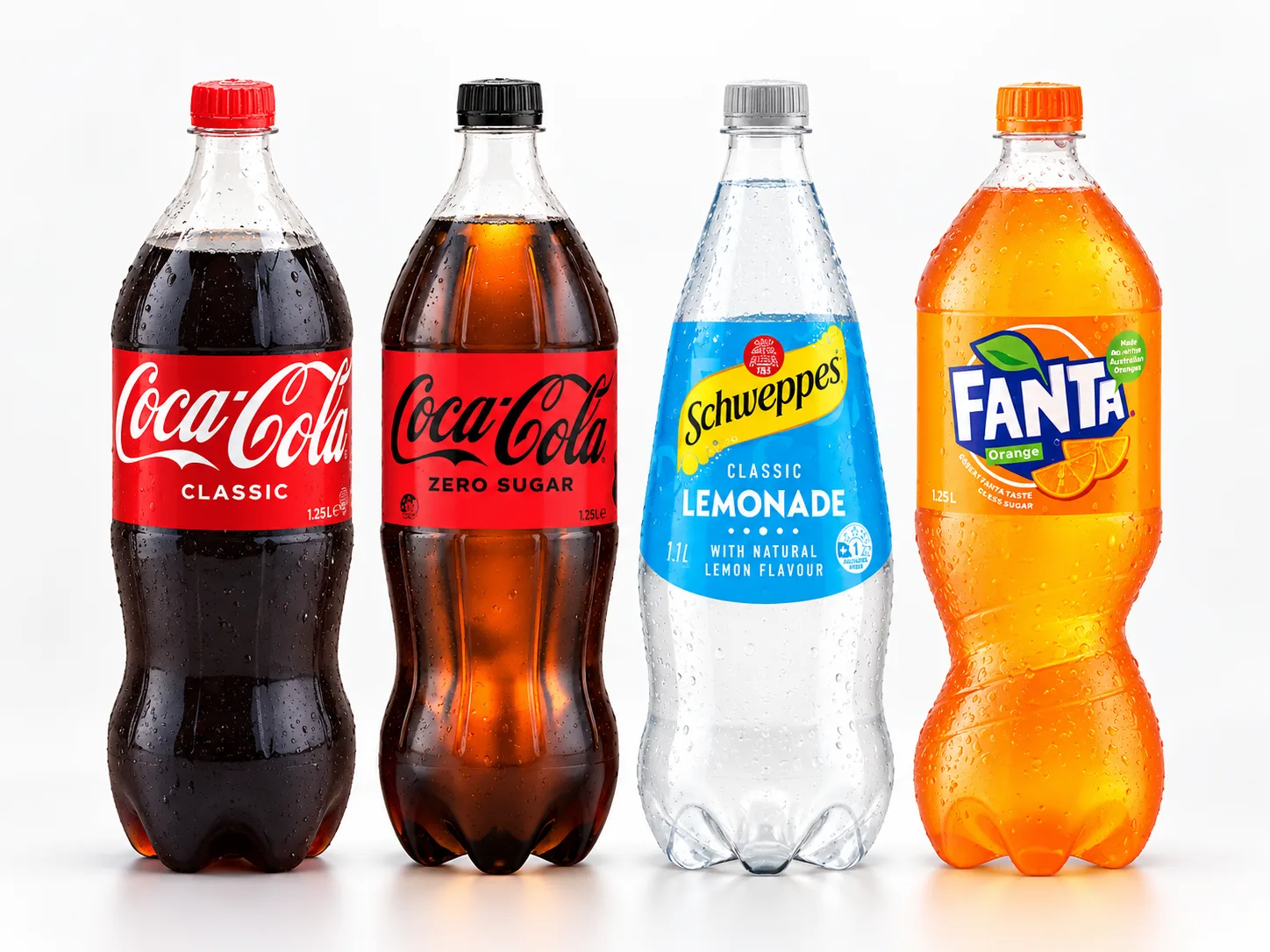 Bottles 1.25L(Coke, Fanta, Lemonade)